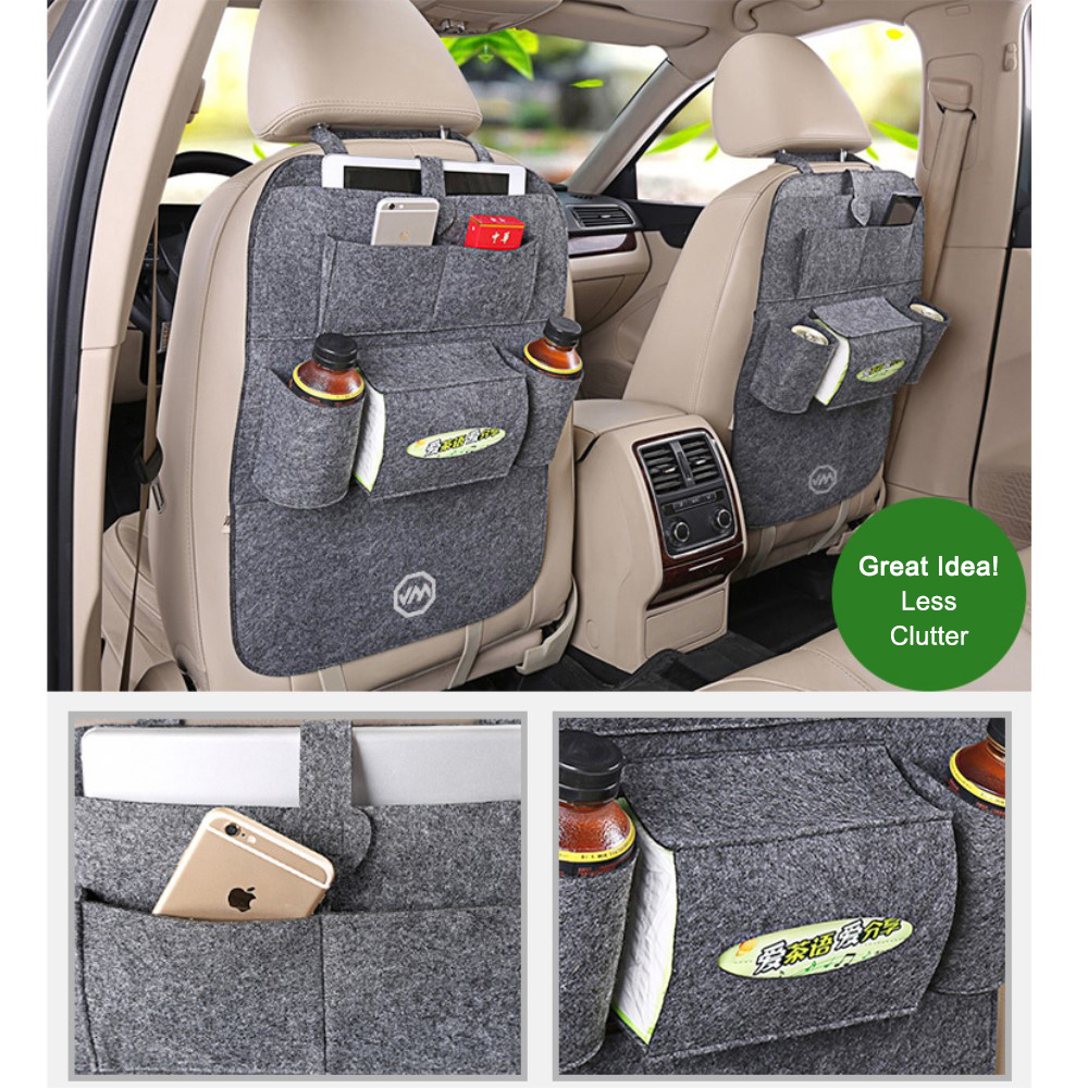 Car Headrest Back Seat MultiPocket Travel Storage Bag Holder