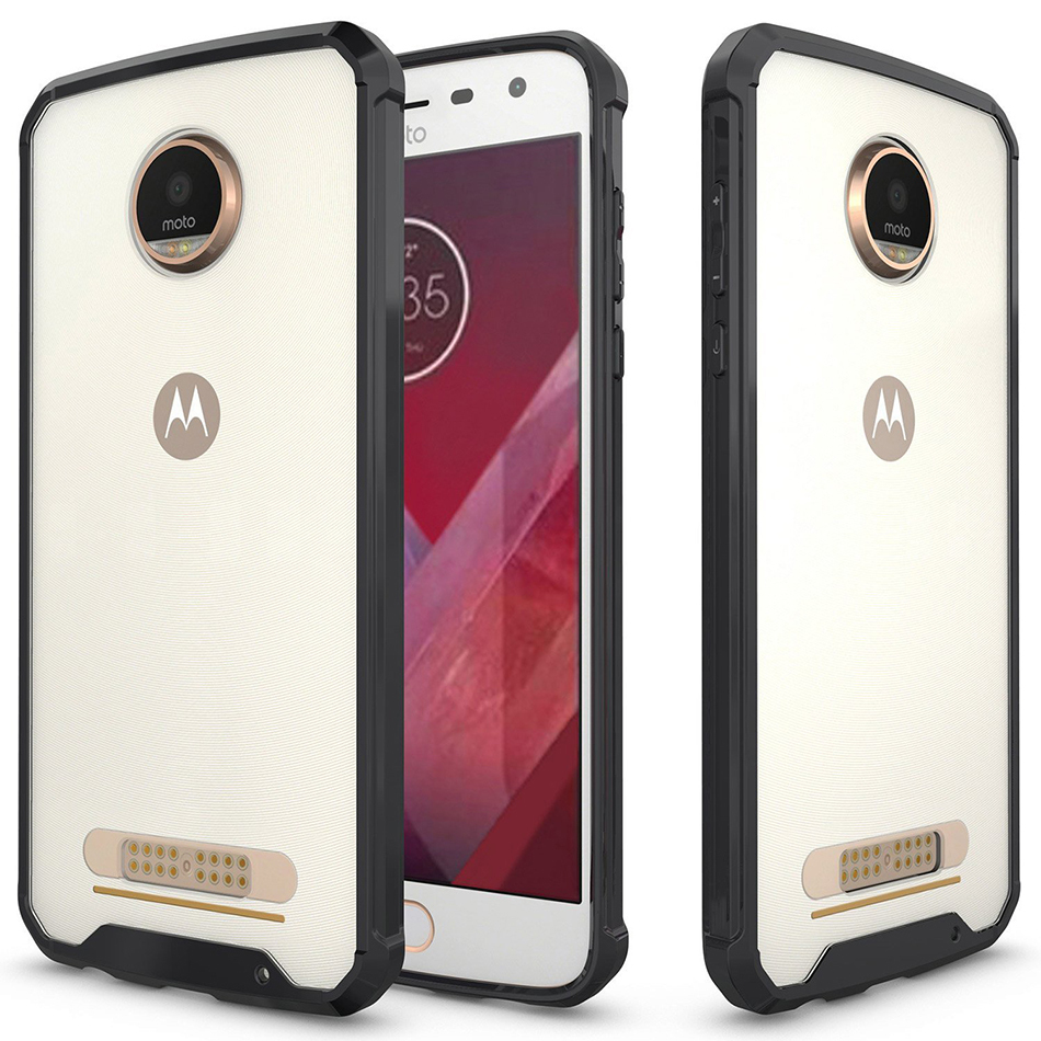Hybrid Frame Bumper Case Motorola Moto Z2 Play (Black)