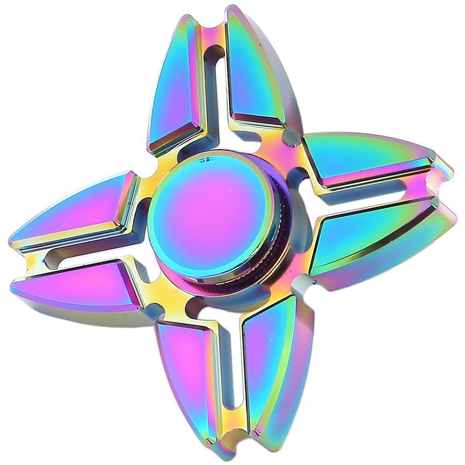 Zinc Alloy Rainbow Fidget Spinner - Crab Blade