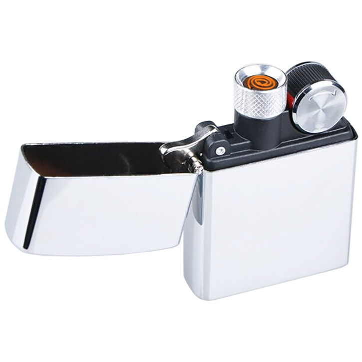 Rechargeable USB Flameless Electronic Lighter (Silver)