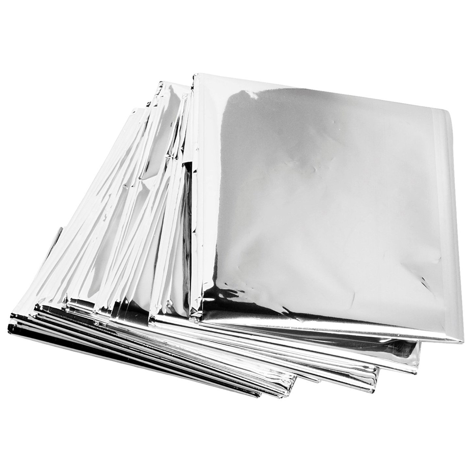 Emergency Outdoor Survival Mylar Thermal Blanket (Silver)