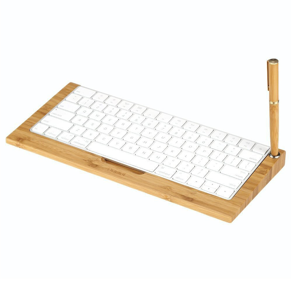 Samdi Simple Wood Apple Magic Keyboard Tray Holder Stand Samdi Simple Wooden Apple Magic Keyboard Tray Holder Stand