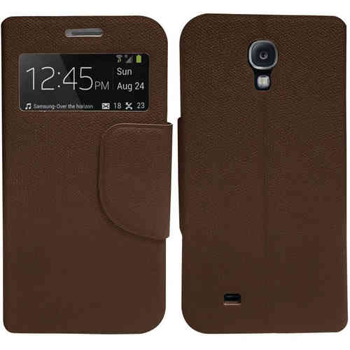sonivo sneak peek flip case for samsung galaxy s4 mini - black