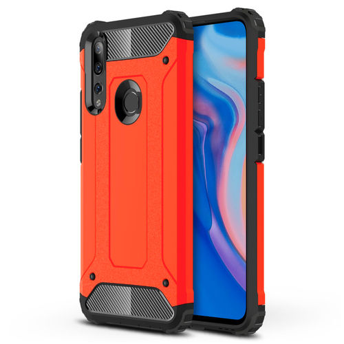 Military Defender Tough Shockproof Case for Huawei Y9 Prime (2019) - Red