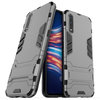 Slim Armour Tough Shockproof Case & Stand for Vivo S1 - Grey