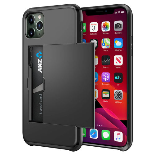 Tough Armour Slide Case & Card Holder for Apple iPhone 11 Pro - Black