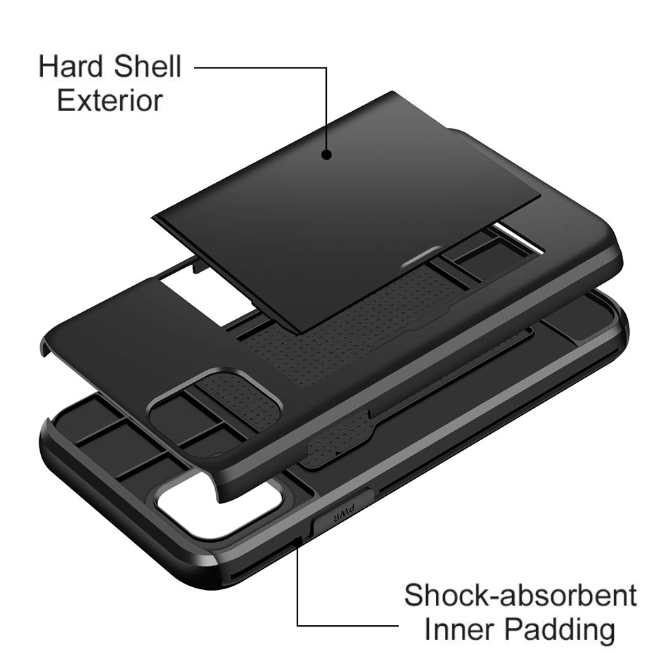 Tough Armour Slide Case Card Holder For Apple Iphone 11 Pro Max