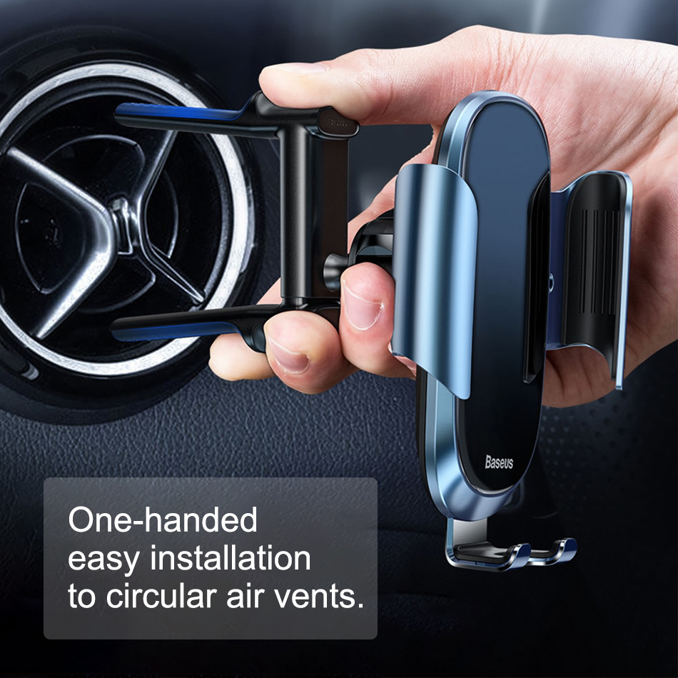 Baseus Future Gravity Round Air Vent Car Mount Phone Holder