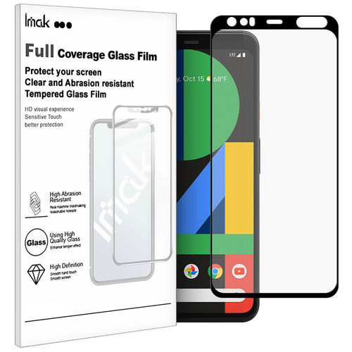 Imak Full Coverage Tempered Glass Screen Protector for Google Pixel 4 XL - Black