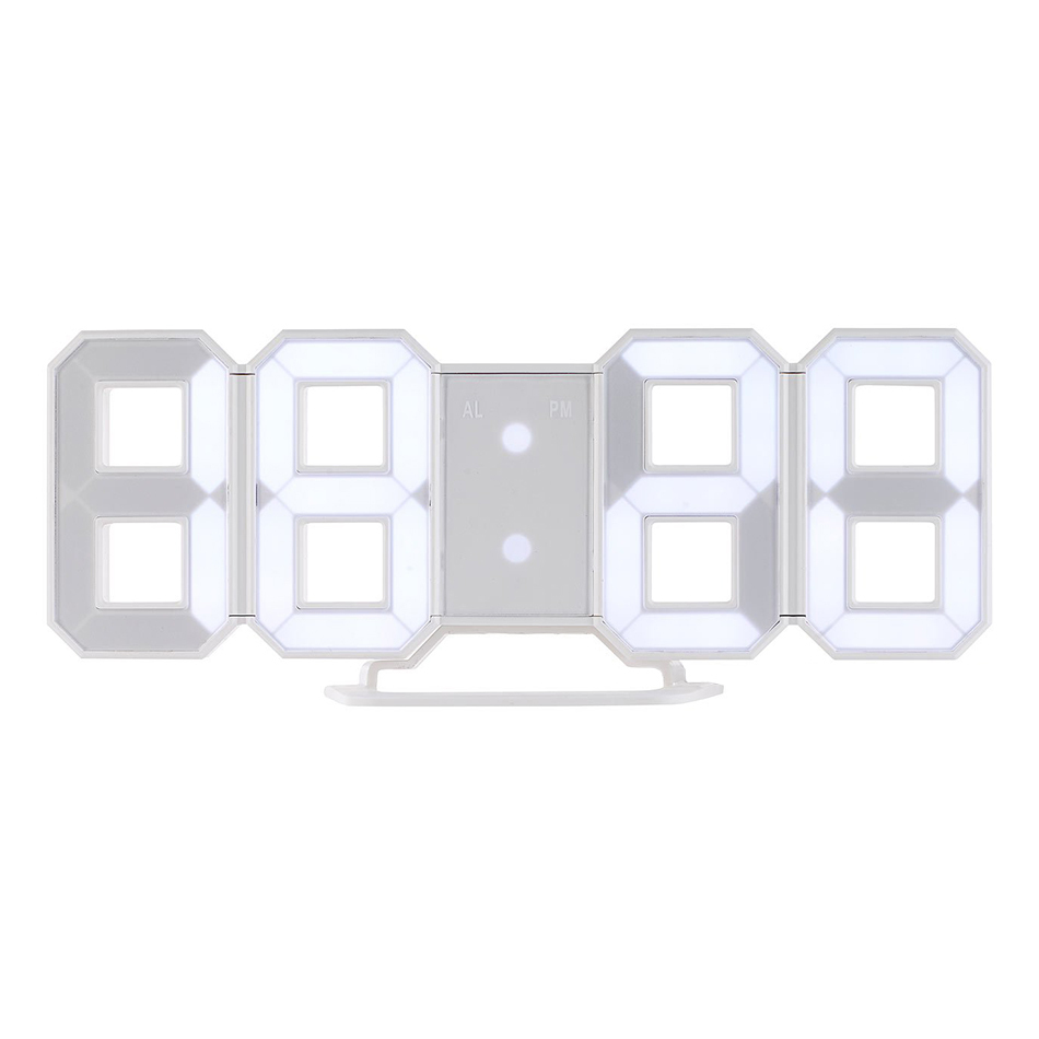 Large 3d Led Wall Clock Digital Display Alarm 12 24 Hour