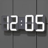 Large 3D LED Wall / Desk Clock / 12-24 Hour Digital Display / Snooze Alarm