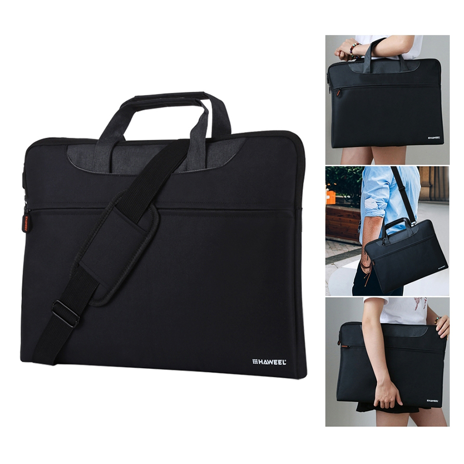 Haweel 15-inch Large Zip Sleeve Handbag Case for MacBook / Laptop