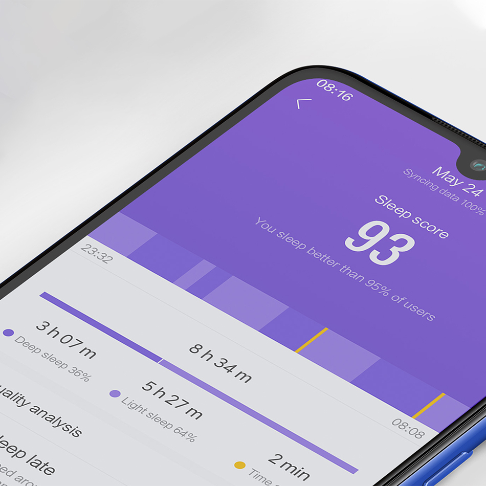 Mi band 4 monitor de 2025 sueño