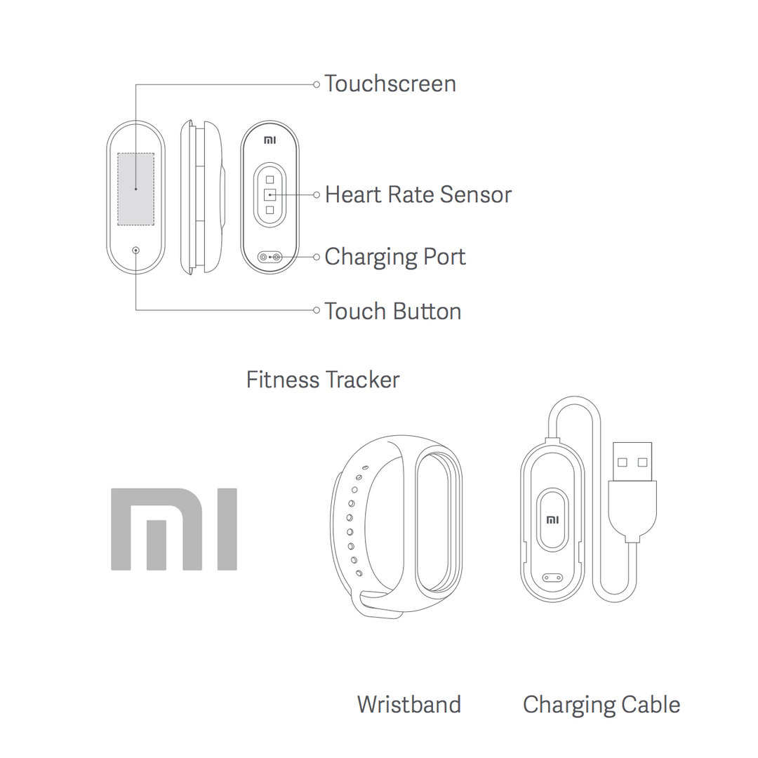 Xiaomi Mi Band 4 Waterproof Heart Rate Fitness Tracker
