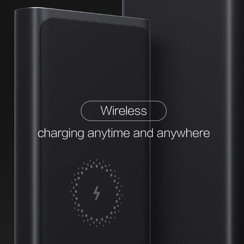 Original Xiaomi Mi Wireless Power Bank 10000mah Qi Fast Charger