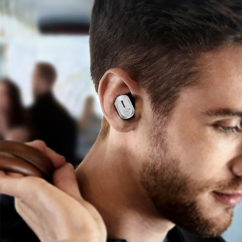 Baseus Encok W01 Bluetooth 5.0 Wireless Earphones White