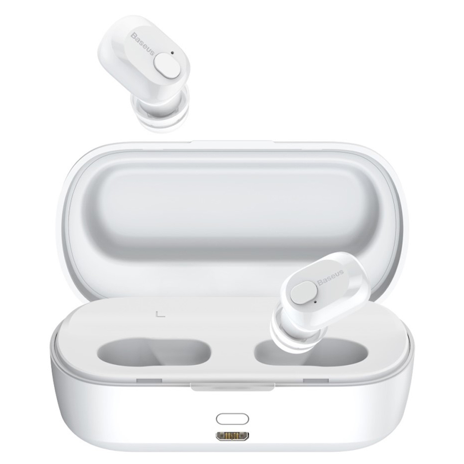 Baseus Encok W01 TWS Bluetooth 5.0 Wireless Earphones (Headset) - White