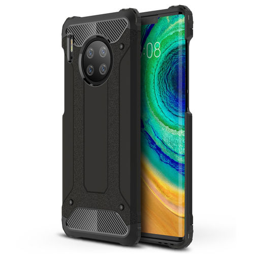 Military Defender Tough Shockproof Case for Huawei Mate 30 Pro - Black