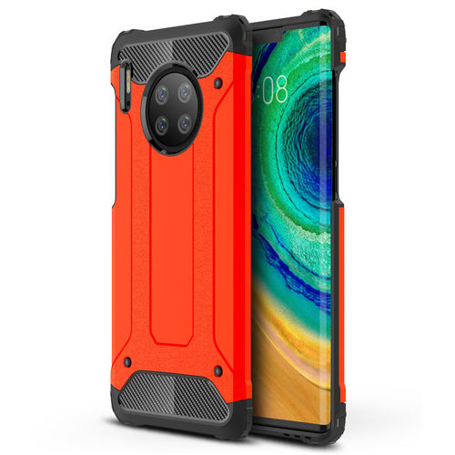 Military Defender Tough Shockproof Case for Huawei Mate 30 Pro - Red