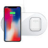 Baseus 2-in-1 (15W) Dual Wireless Charger Pad for iPhone / AirPods - White