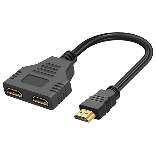 HDMI to Dual HDMI (Female) Splitter Adapter Cable (30cm)