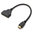 HDMI to Dual HDMI (Female) Splitter Adapter Cable (30cm)