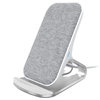 10W Qi Fast Wireless Charger Canvas Desktop Stand for Mobile Phone