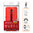 Flexi Slim Carbon Fibre Case for Oppo Reno2 Z - Brushed Red