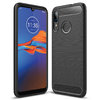 Flexi Slim Carbon Fibre Case for Motorola Moto E6 Plus - Brushed Black