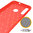 Flexi Slim Carbon Fibre Case for Motorola Moto E6 Plus - Brushed Red