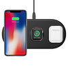 Baseus 3-in-1 Wireless Charger Pad for Apple Watch / iPhone / AirPods - Black