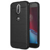 Flexi Slim Carbon Fibre Case for Motorola Moto G4 Plus - Brushed Black