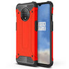 Military Defender Tough Shockproof Case for OnePlus 7T - Red