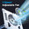 360 Aluminium Laptop Stand / Cooling Fan / Adjustable Height / Rotating Base - Silver