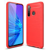 Flexi Slim Carbon Fibre Case for realme 5 - Brushed Red