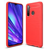 Flexi Slim Carbon Fibre Case for realme 5 Pro - Brushed Red