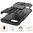 Dual Layer Rugged Tough Case & Stand for realme C2 - Black