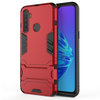 Slim Armour Tough Shockproof Case & Stand for realme 5 - Red