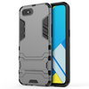 Slim Armour Tough Shockproof Case & Stand for realme C2 - Grey