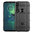 Anti-Shock Grid Texture Shockproof Case for Motorola Moto G8 Plus - Black