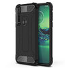 Military Defender Tough Shockproof Case for Motorola Moto G8 Plus - Black