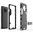 Slim Armour Tough Shockproof Case & Stand for OnePlus 7T - Black