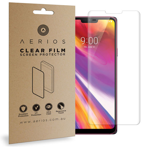 Aerios (2-Pack) Full Coverage TPU Film Screen Protector for LG V40 ThinQ