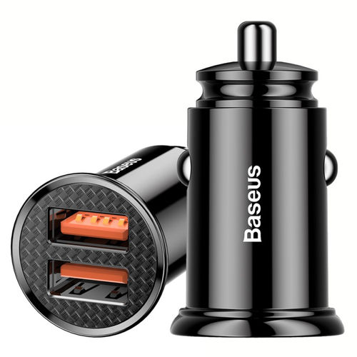 Baseus (30W) Dual USB Car Charger (QC3.0) for Phone / Tablet