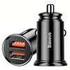 Baseus (30W) QC3.0 Dual USB Fast Car Charger for Phone / Tablet