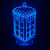 3D Doctor Who Tardis LED Desk Lamp / Night Light / Touch Switch