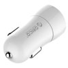 Orico (12W) Dual USB Fast Car Charger for Phone / Tablet - White