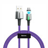 Baseus (2.4A) Detachable Magnetic Micro USB Charging Cable (1m) - Purple