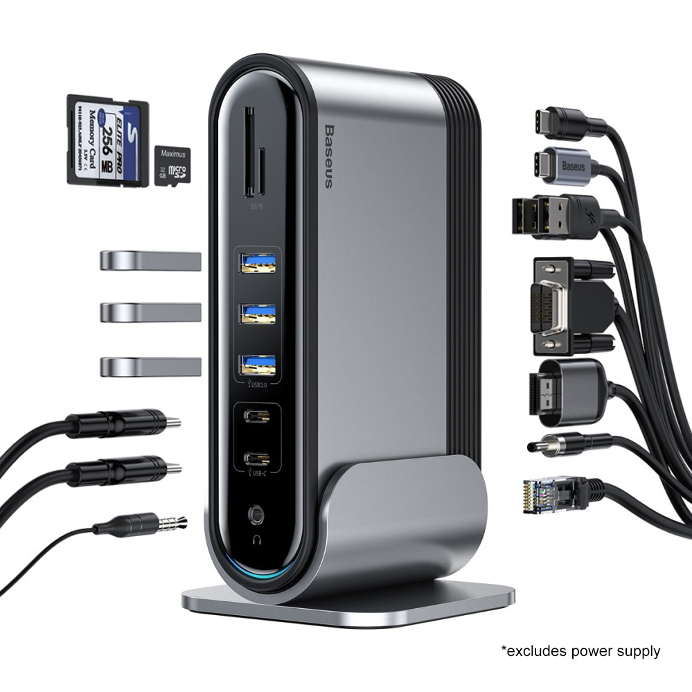 Baseus 16 In 1 Usb Pd Type C Hub Adapter Station For Macbook Pro