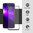 Full Coverage Tempered Glass Screen Protector for Motorola One Macro - Black